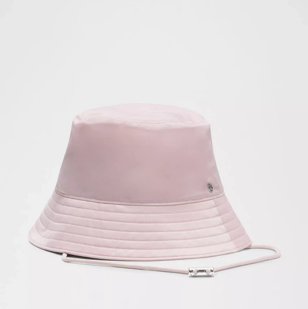 NEW lululemon Nylon Bucket Hat Shiny Metallic Size L/XL - Pink Haze NWT